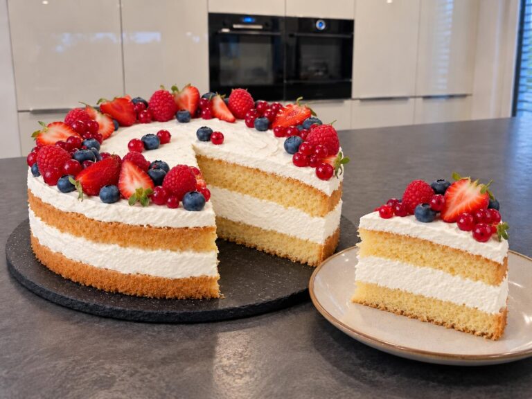 Joghurt-Sahne-Füllung für Torten: Creme ohne Gelatine